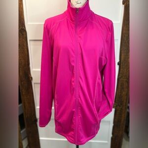 Champion Women’s Jacket XL Fuchsia Utility Zip-Up Workout Gym Pockets